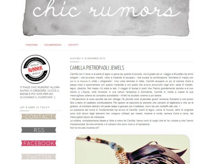Cattura chic rumors